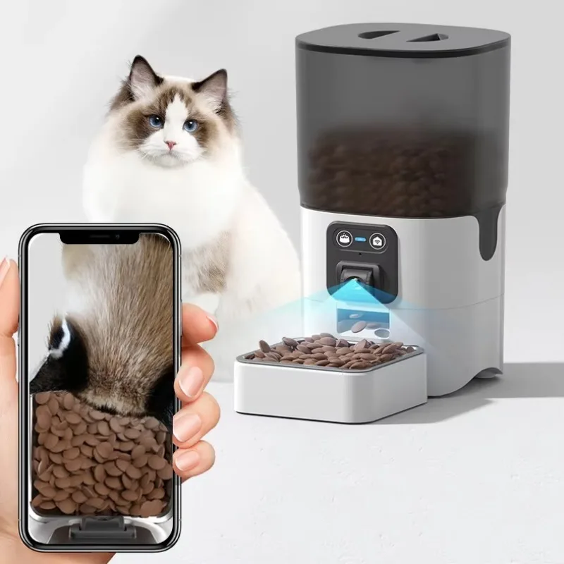 Automatic Pet Feeder - CANBOUN 6L вращающаяся HD камера умный