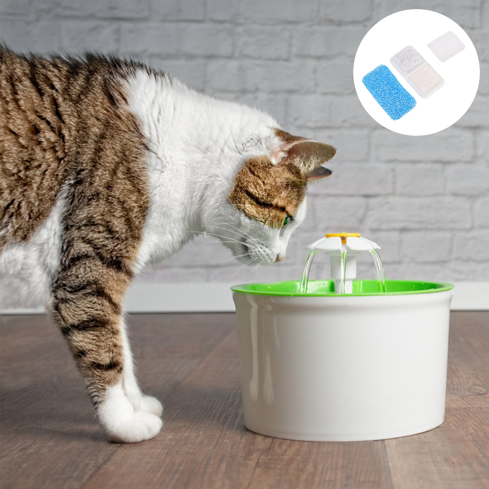 Cat Water Fountain Filter - 24 шт. сменных губчатых фильтров для