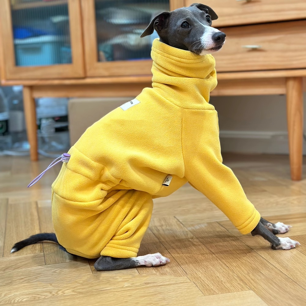 Теплый желтый флисовый свитер  – обзор и цена Dog Life Jacket