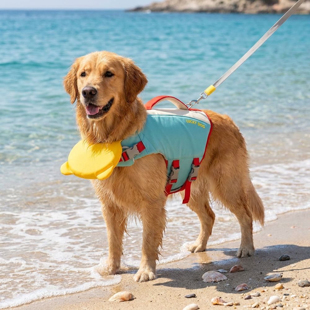Спасательный жилет для собак с – обзор и цена Dog Life Jacket